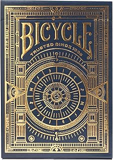 Bicycle Cypher Premium Black Playing Cards, Gold Foil, Encrypted Messages in Playing Cards, 1 Deck