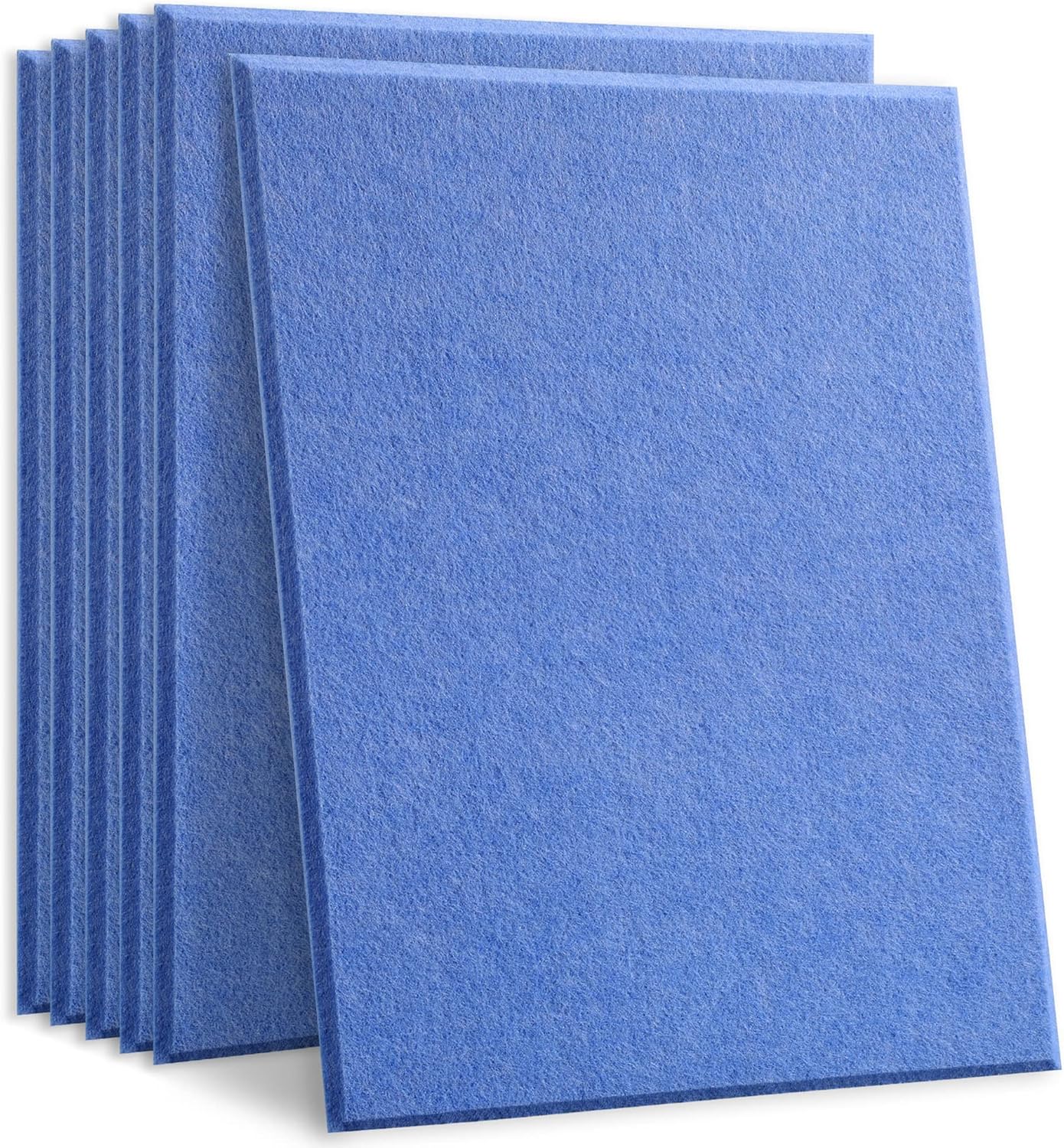 HyFanStr Sound Proofing Panels for Studio, Acoustic Panels Sound Treatment, Self Adhesive Acoustic Panels Foam Tiles for KTV Bedroom Recording Offices Wall Blue 6 Packs