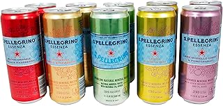 Niro Assortment | Essenza Flavored Mineral and Sparkling Water |10 Pack | 5 Flavor Variety Pack San Pelligrino | Includes Niro Beverage Sleeve