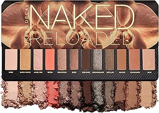 Urban Decay Naked Reloaded, Nude Bronze Neutral Eyeshadow Palette, Matte, Metallic, Shimmer Finish, 12 Warm Bronze Eye Shadows, Natural Soft Glam Smokey Eye Makeup, Vegan, Cruelty-free