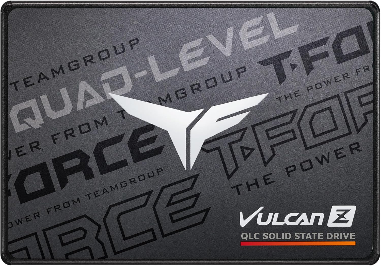 TEAMGROUP T-Force Vulcan Z 1TB SLC Cache 3D NAND QLC 2.5 Inch SATA III Internal Solid State Drive SSD (R/W Speed up to 550/470 MB/s) T253TY001T0C101