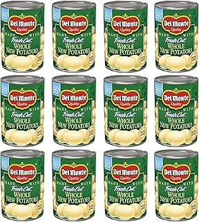 DEL MONTE FRESH CUT Whole New Canned Potatoes, Canned Vegetables, 12 Pack, 14.5 oz Can