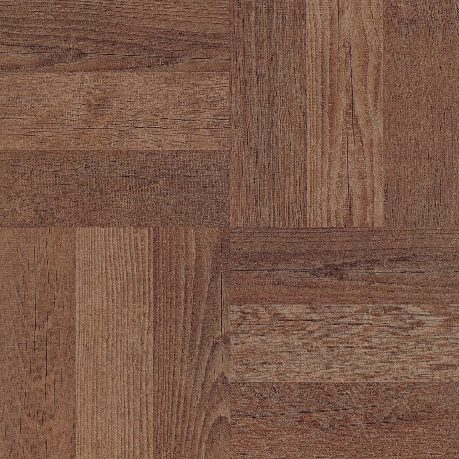 FloorPops Brown Parquet Peel & Stick Floor Tiles, FP3324