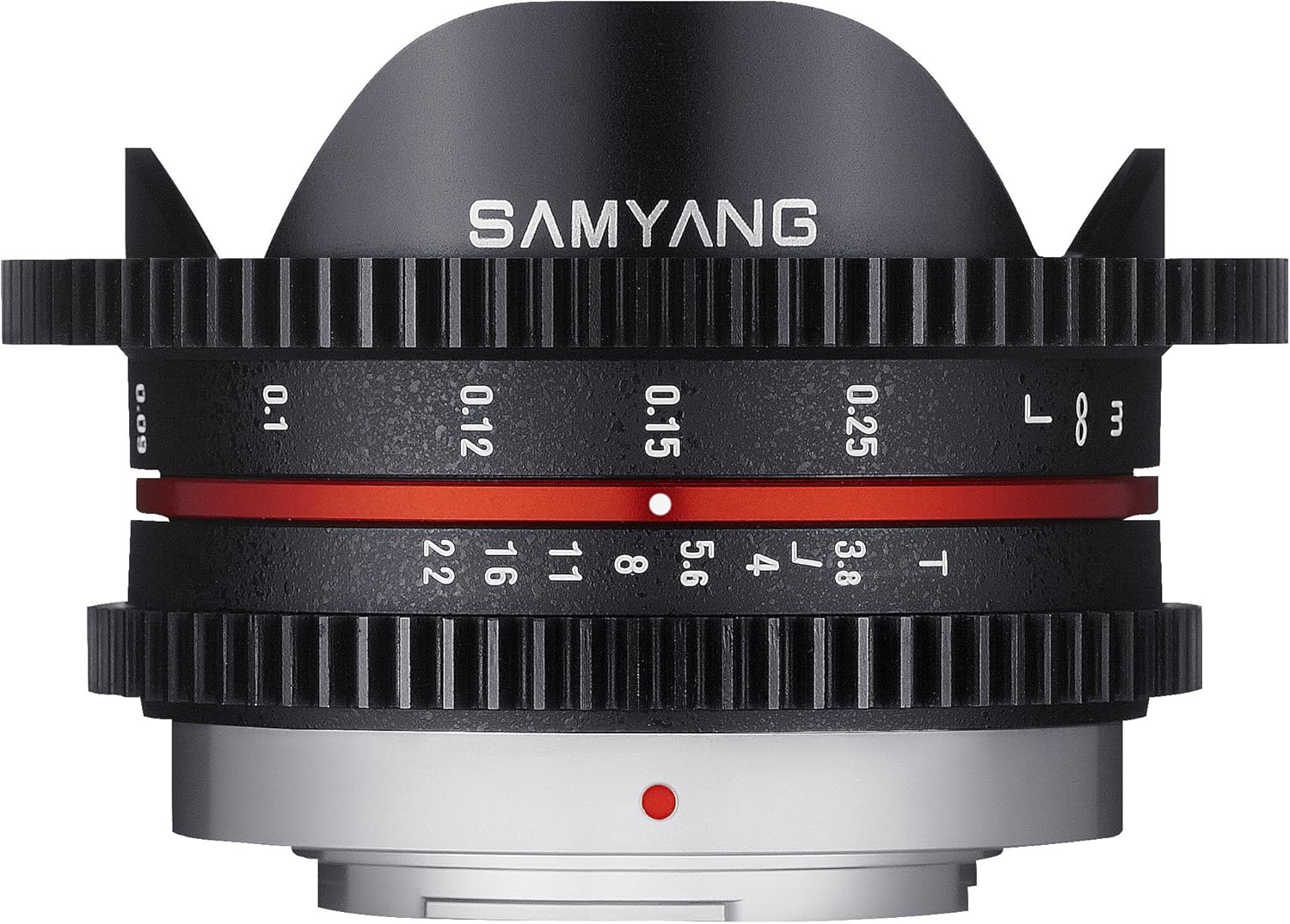 Samyang Cine SYCV75MFT 7.5mm T3.8 Cine Fisheye Lens for Olympus/Panasonic Micro 4/3 Cameras