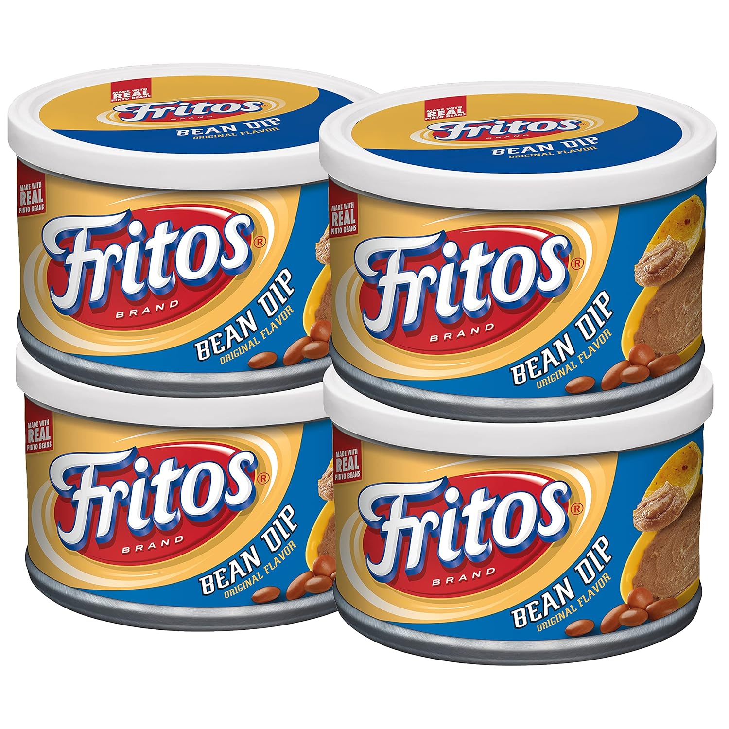 Fritos, Bean Dip Straight Pack, 9 Ounce (Pack of 4)