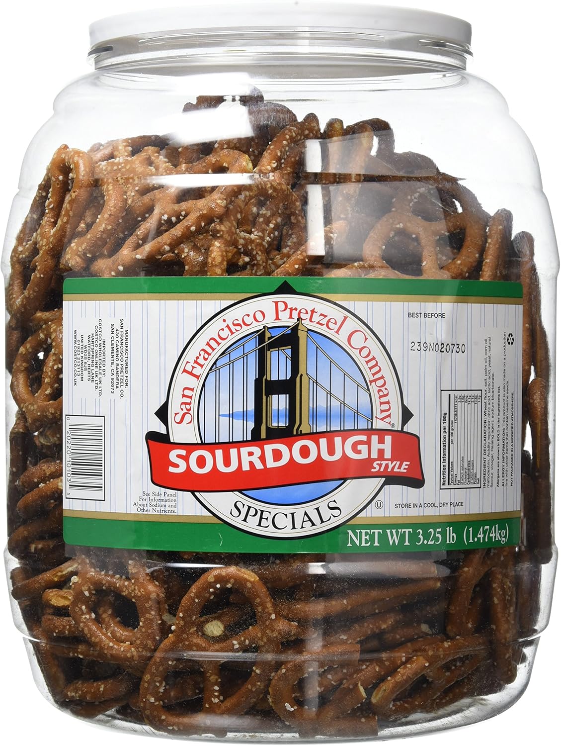 San Francisco Sourdough Pretzels 1.47kg Jar