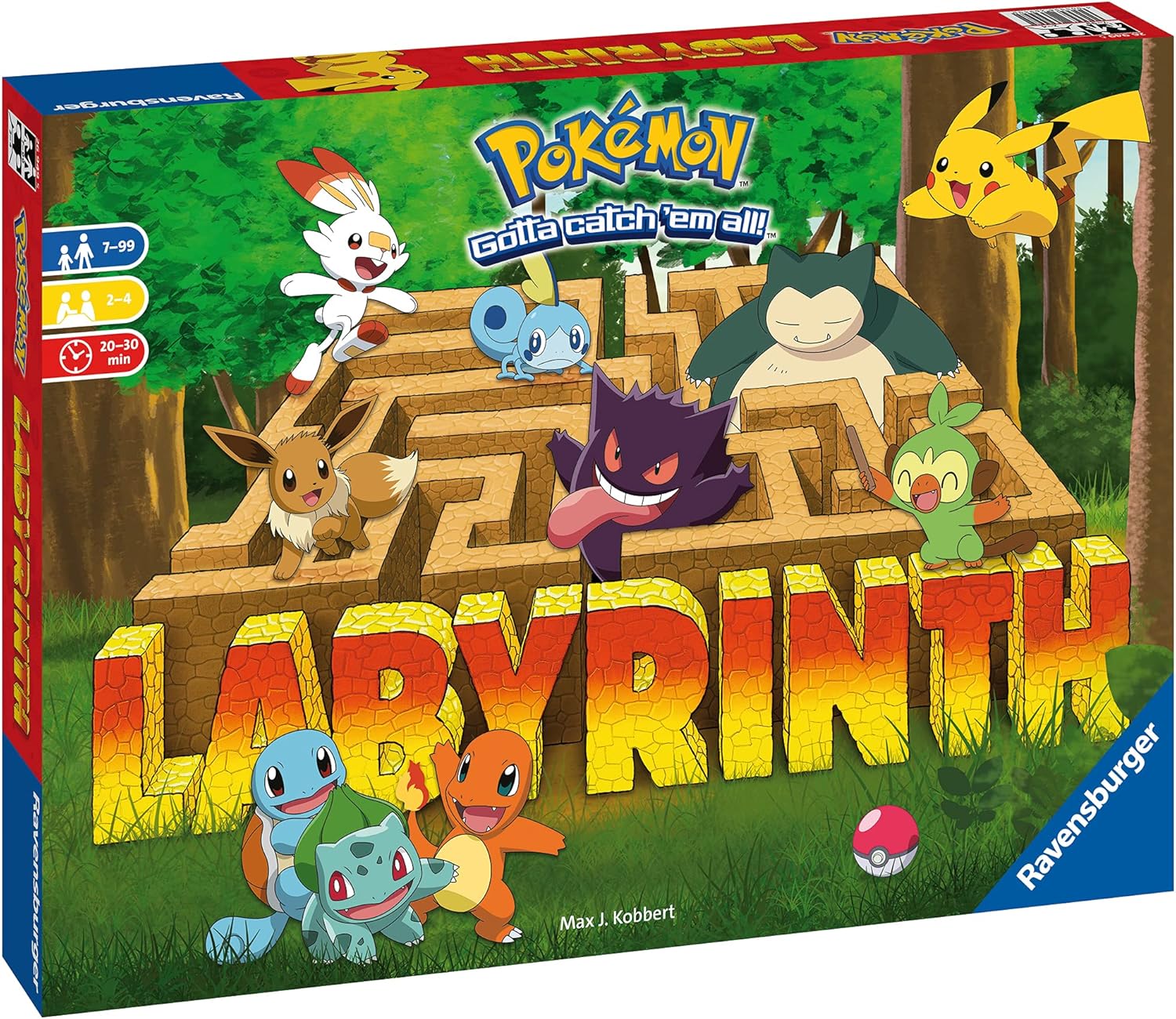 Ravensburger Pokemon Labyrinth - Moving Maze Family Board Games for Kids Age 7 Years Up - 2 to 4 Players for Boys and Girls