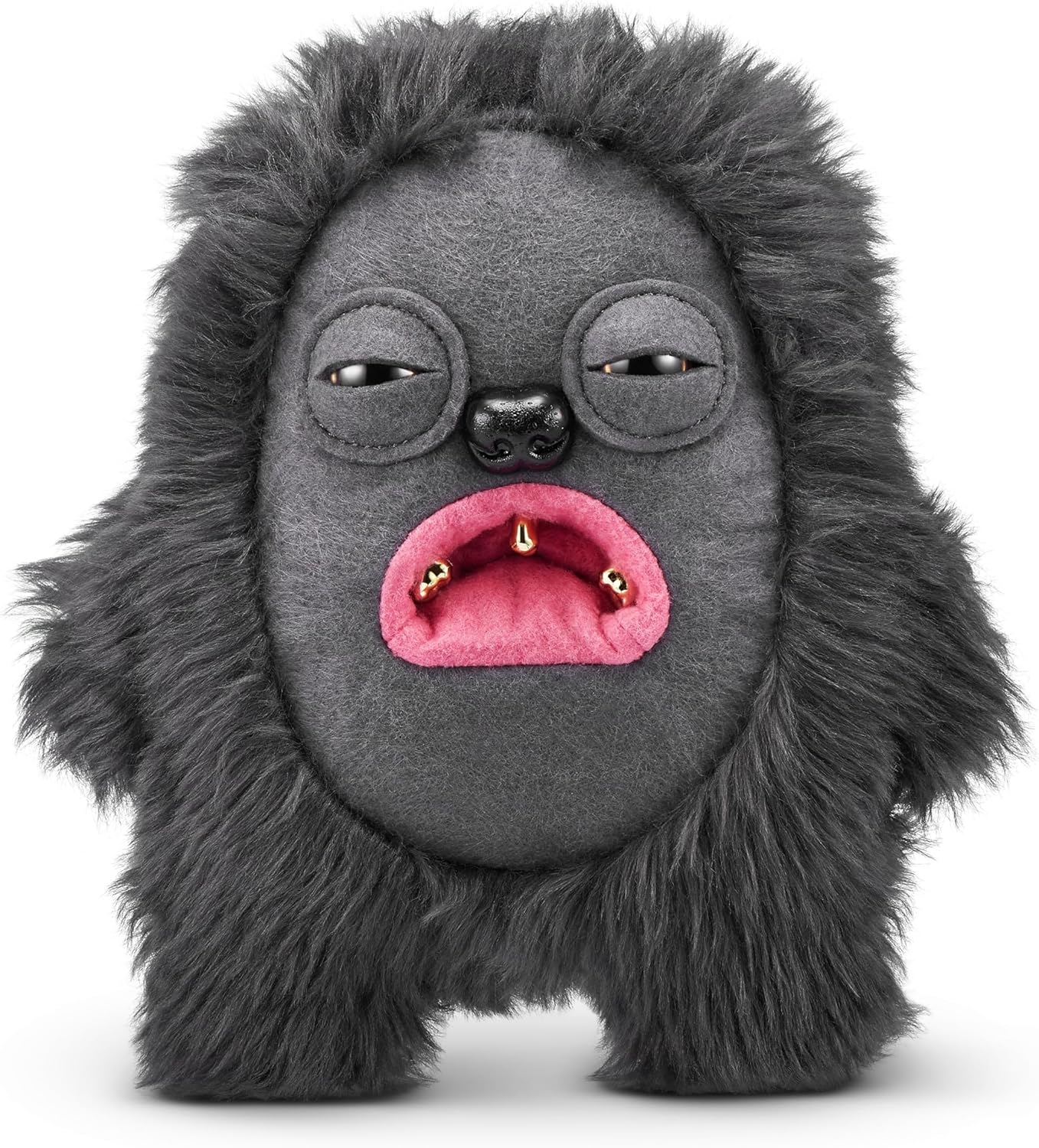 Fuggler Gold Fuggs by ZURU Funny Ugly Monster, Plush, Collectible, Toy (Hedge Grog - Eyes and Teeth)