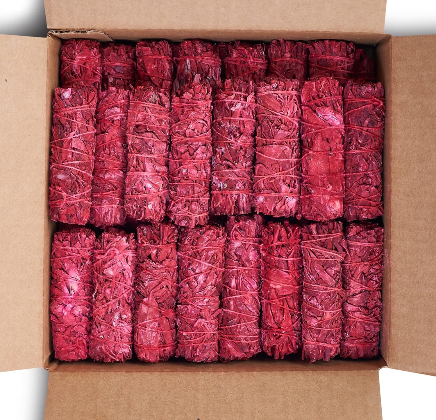 Dragon's Blood Sage Smudge Sticks for Cleansing House, Meditation, Yoga, Negative Energy Cleanse | 4 Inch Dragon Blood Sage Bundles (6)