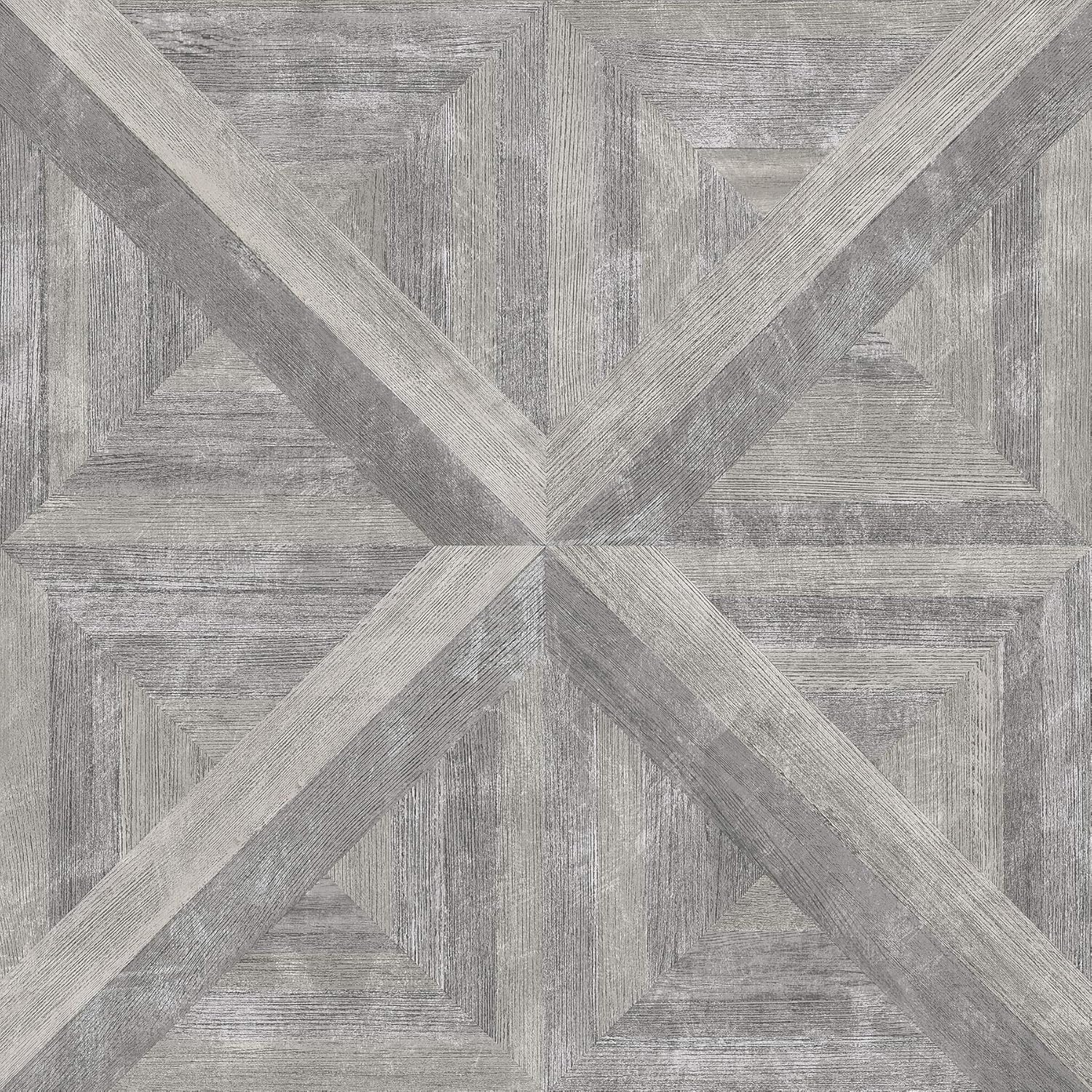 FloorPops FP3295 Townhouse Peel & Stick Floor Tiles, Grey