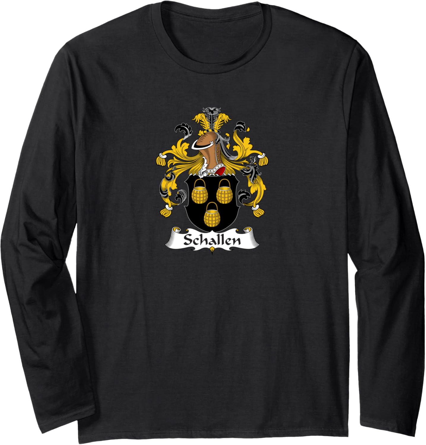 Schallen Coat of Arms - Family Crest Long Sleeve T-Shirt