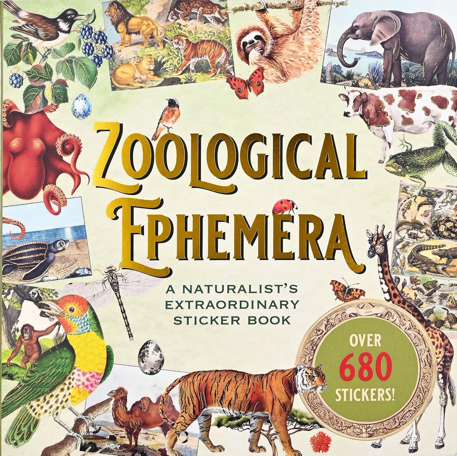Zoological Ephemera Sticker Book (over 680 stickers!)