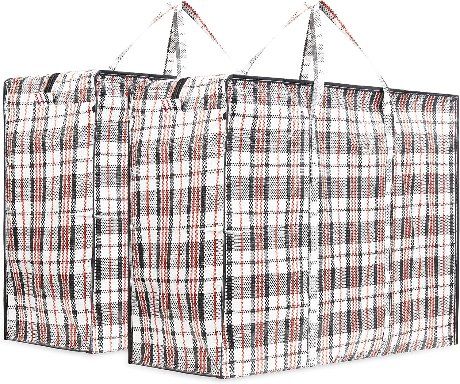 Laundry Bag Heavy Duty Storage Bags Reusable Strong Clothes Storage Bags Zip Nylon Large Boxes for Moving House Clothing & Wardrobe Storage (Pack of 2)