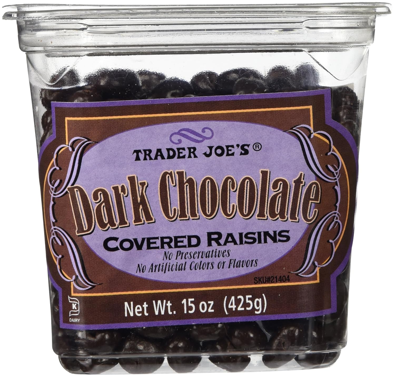 Trader Joes Dark Chocolate Covered Raisins