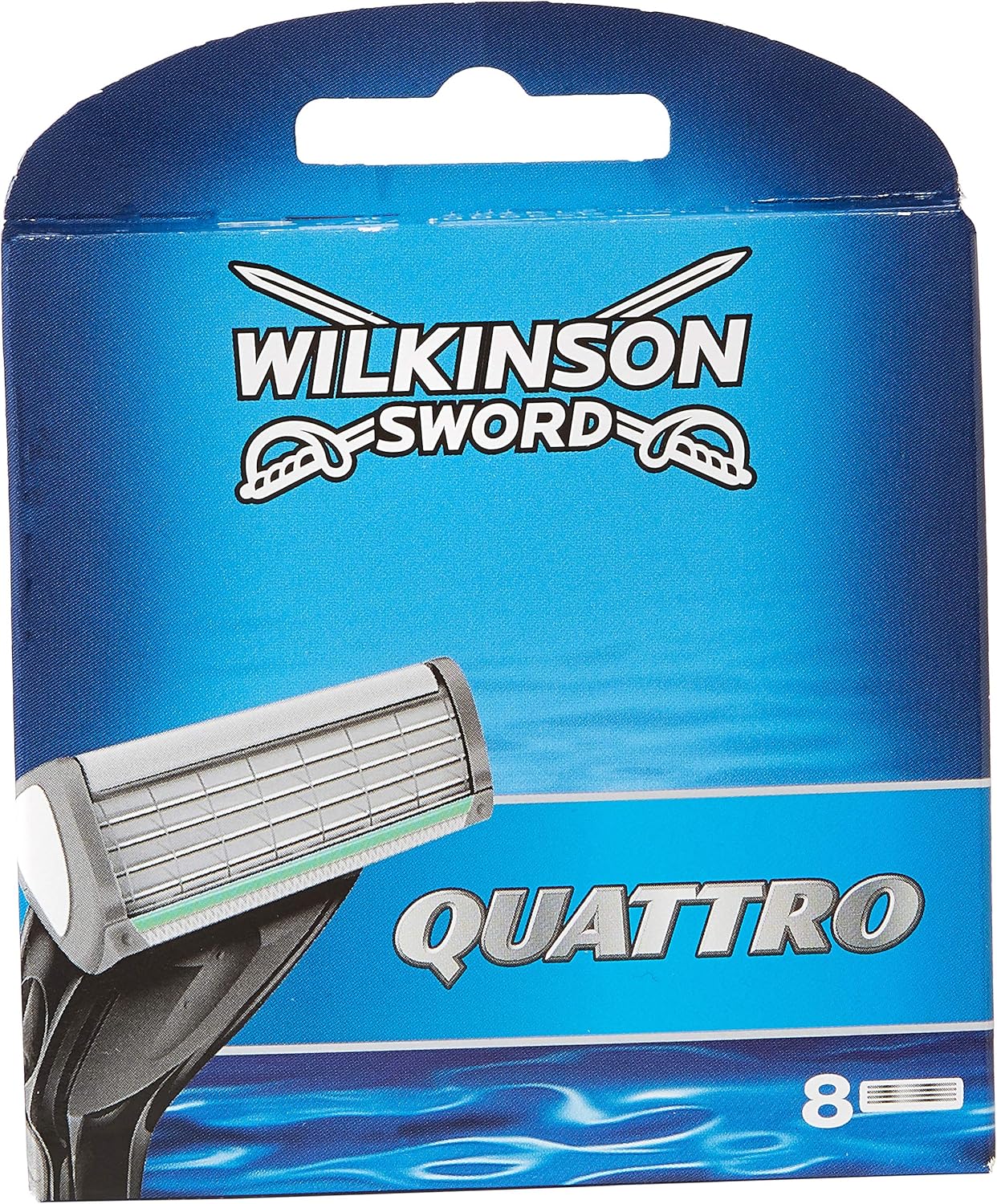 Wilkinson Sword Systems Quattro Men's Razor Blade Refills x 8