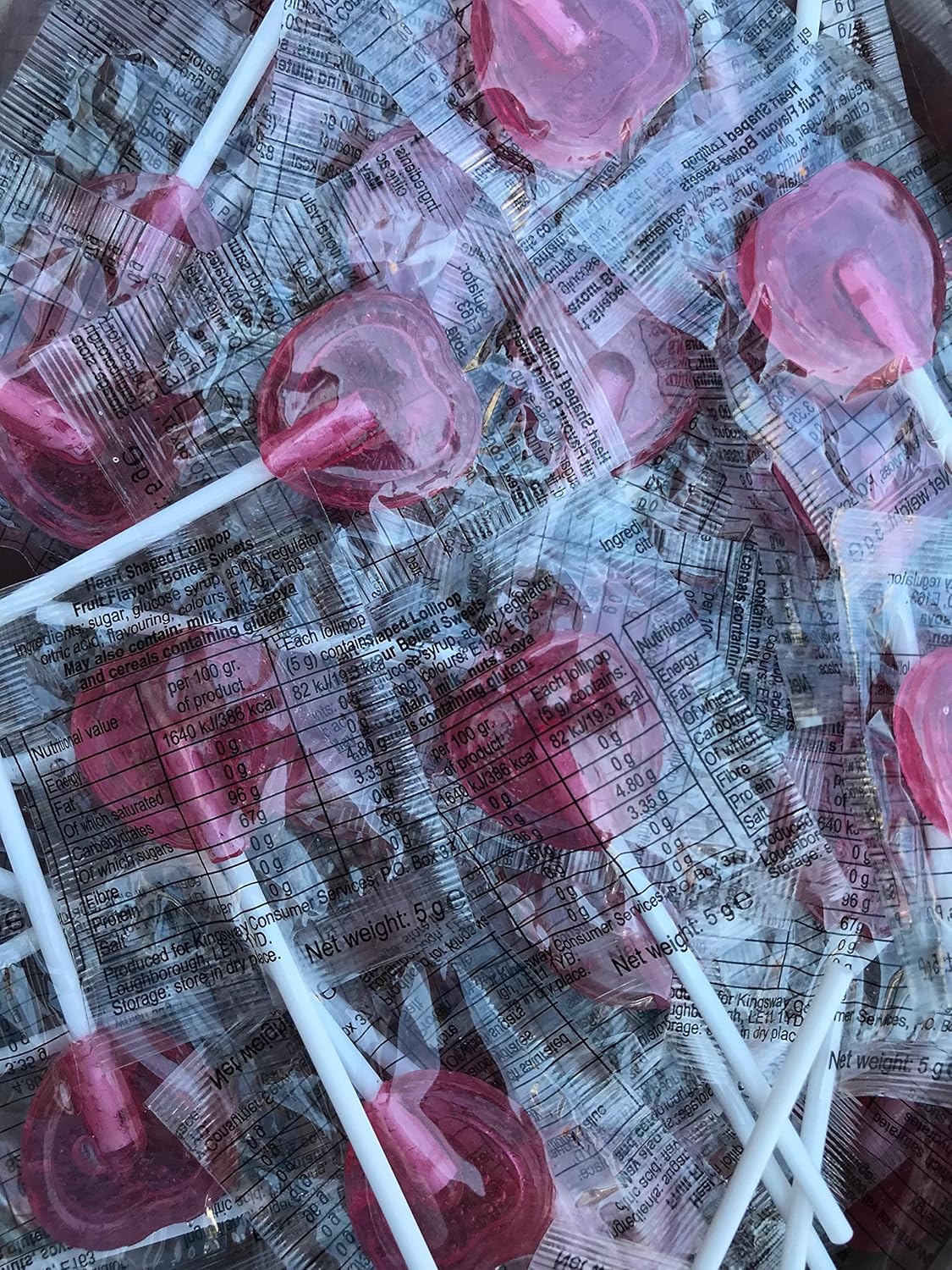 Heart Lollies x20 Lollipops
