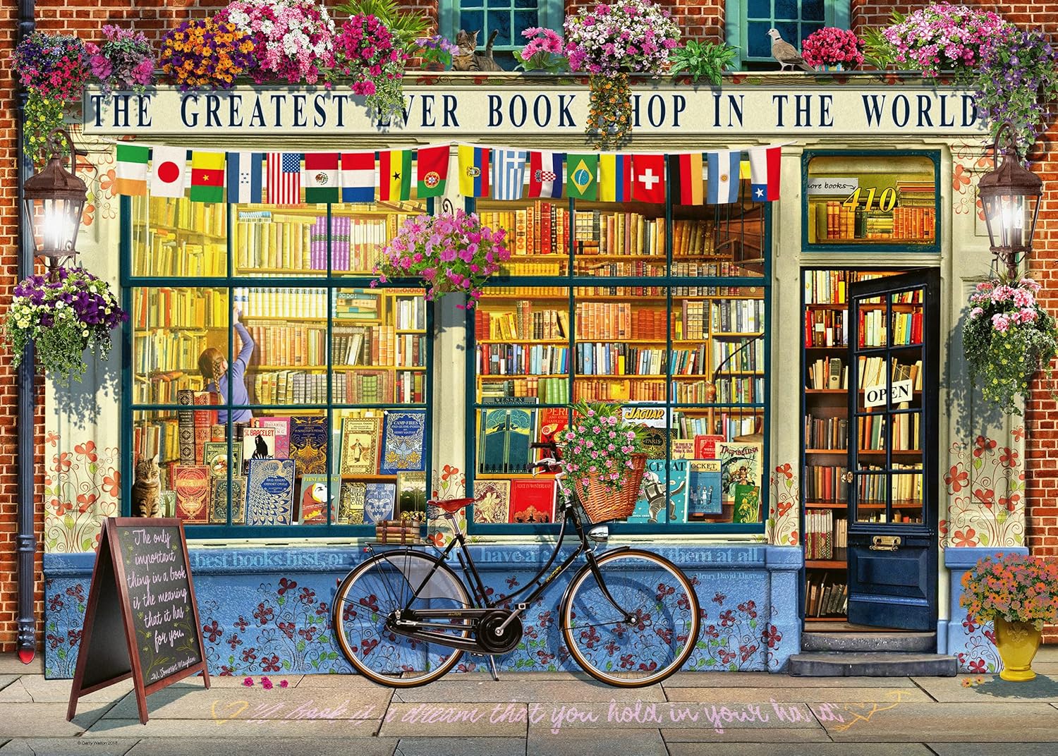 Ravensburger The Greatest Bookshop 1000 Piece Jigsaw Puzzles for Adults and Kids Age 12 Years Up