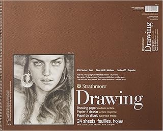 Strathmore (400-7 400 Series Drawing Pad, 14"x17", Ivory/Cream