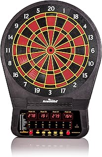 Arachnid Cricket Pro 650 Tournament-Quality Electronic Dartboard with Micro-Thin Segment Dividers for Dramatically Reduced Bounce-Outs and NylonTough Segments for Improved Durability and Playability