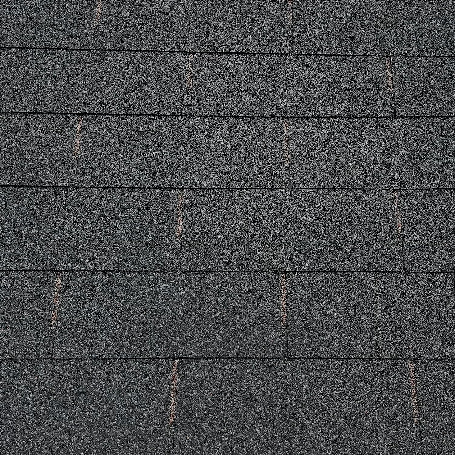 Roofing Shingles 3-Tab 39.4” by 13.1”, Black Asphalt Shingles (8 - Count)
