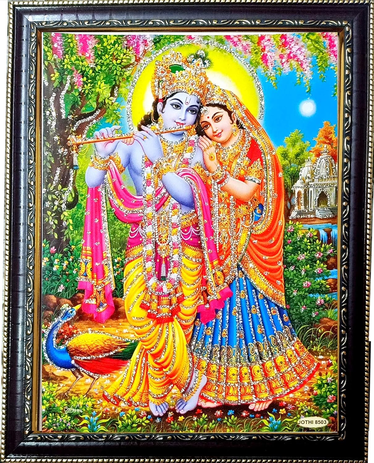 Suninow Digital Art Radha Krishna Photo Frame | god Goddess Photo Frame