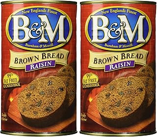 B & M BREAD BROWN RAISIN, 16 oz (Pack of 2)