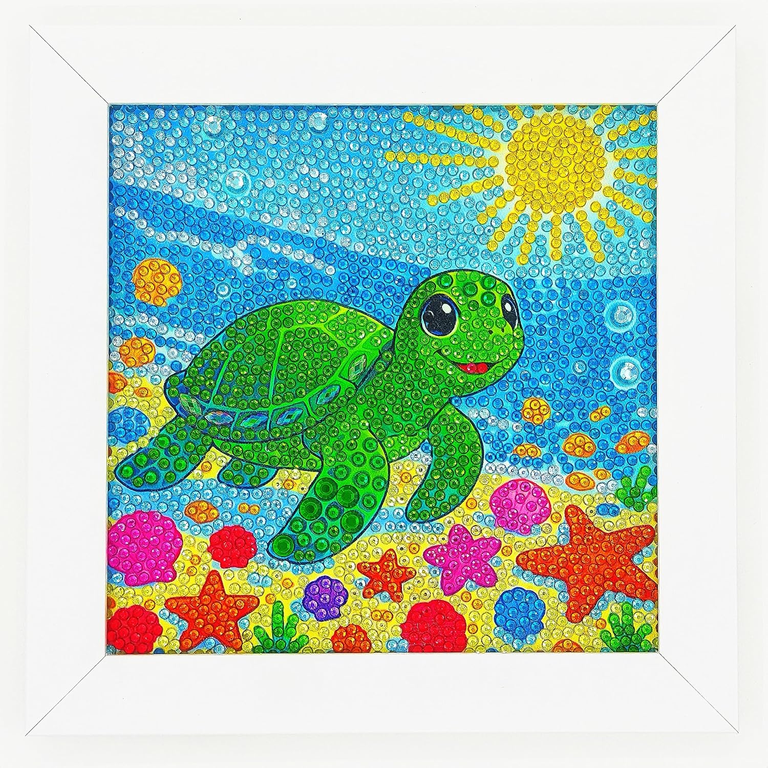 Myfort Diamond Art Kits for Kids - Crafts for Girls 8-12 - Diamond Art Painting with Wooden Frame - Arts and Crafts for Kids Age 4-6 - GEM Art Supplies for Adult Beginner Home Wall Decor Birthday Gift