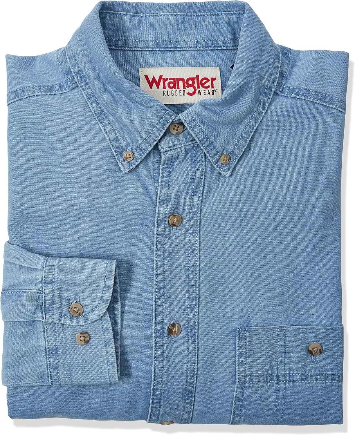 All Terrain Gear by Wrangler Men's Denim Shirt Shirt