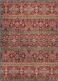 Linon Home Decor Products The Anywhere Washable Rug Yarit Garnet & Ivory 3' X 5' Accent Rug