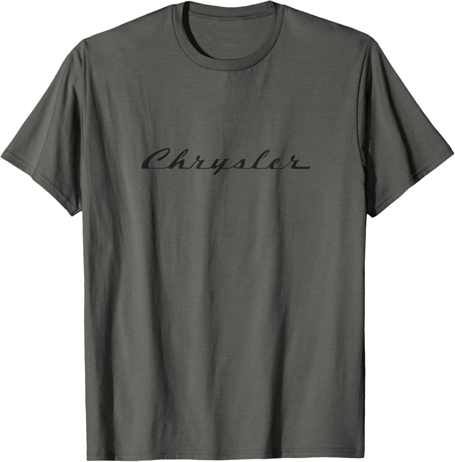 Chrysler Vintage Script Logo - Black T-Shirt