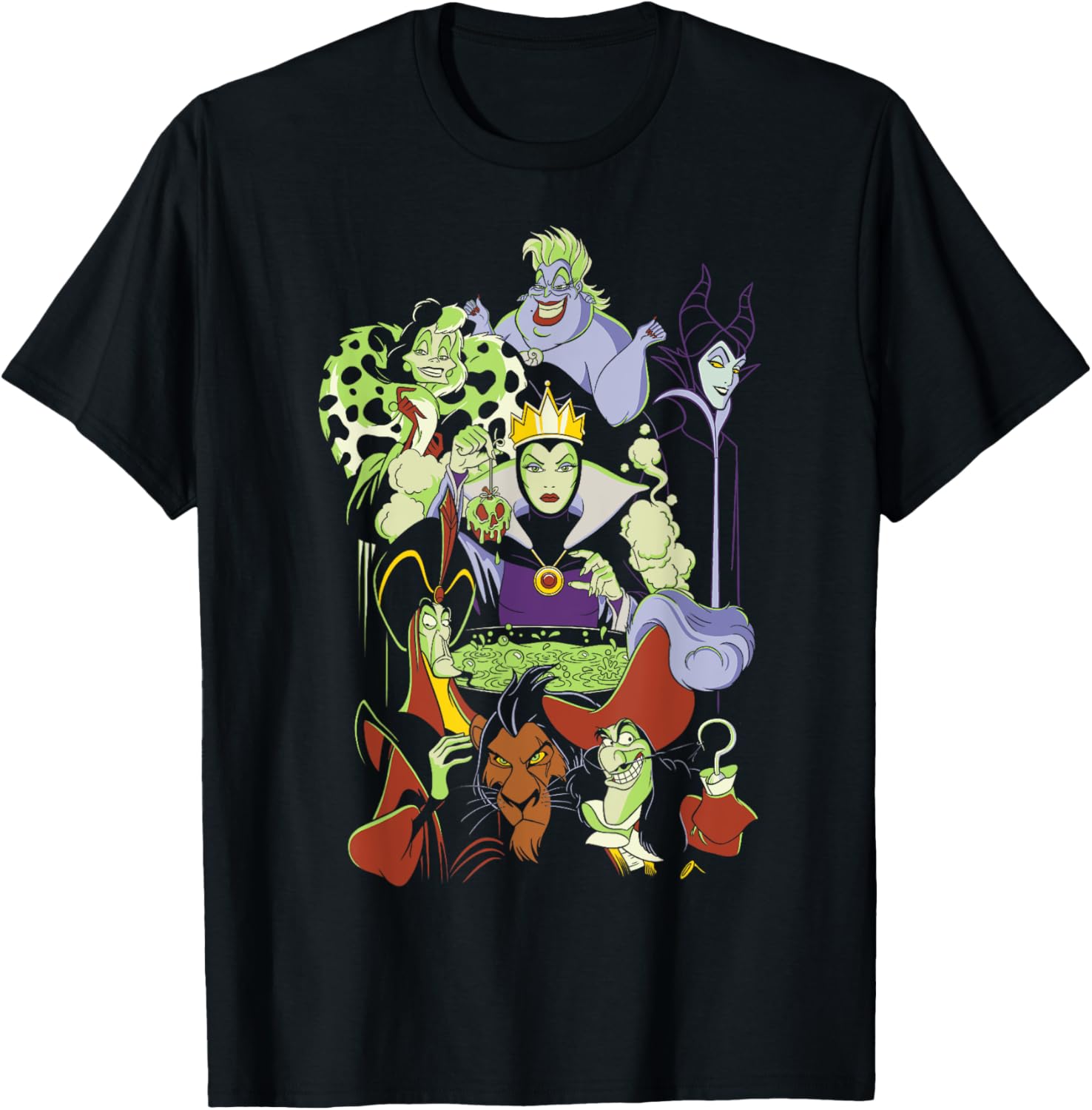 Disney Villains Cauldron Group Shot T-Shirt