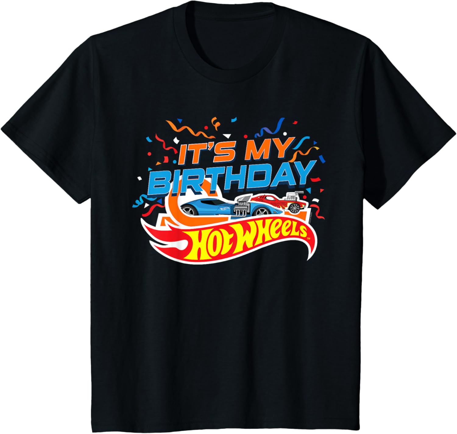 Kids Hot Wheels It's My Birthday Confetti T-Shirt