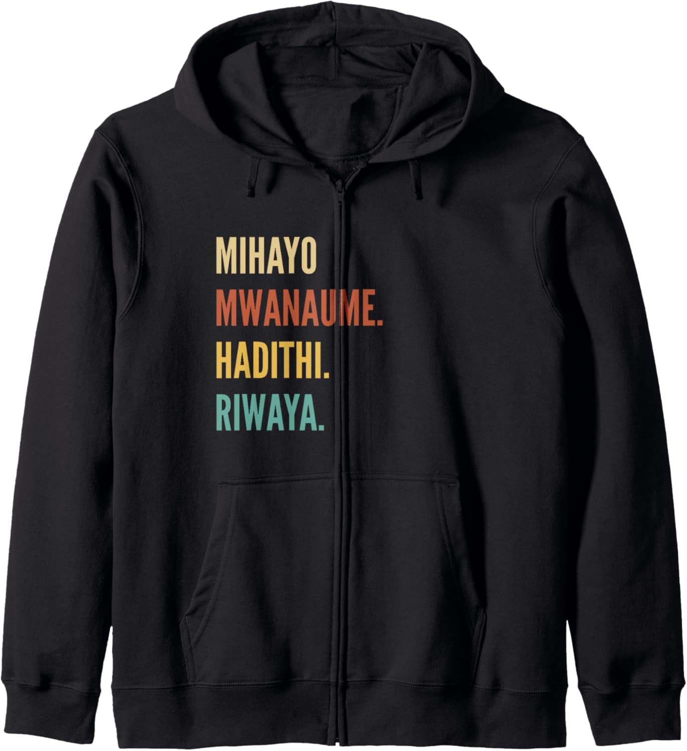 Funny Swahili First Name Design - Mihayo Zip Hoodie