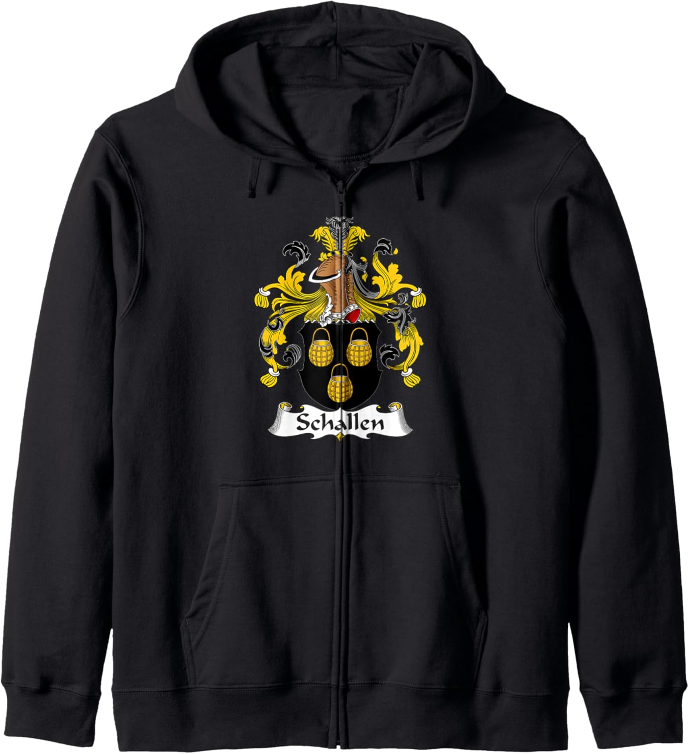 Schallen Coat of Arms - Family Crest Zip Hoodie