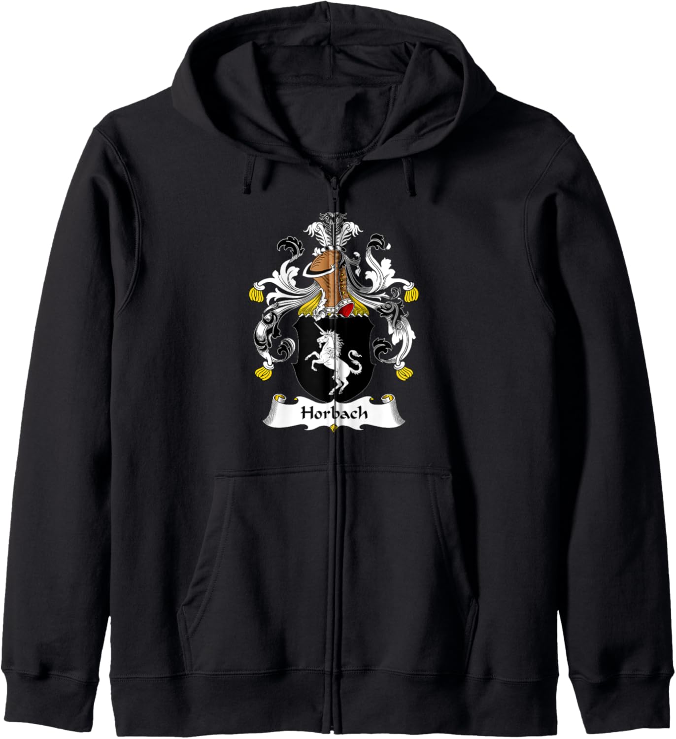 Horbach Coat of Arms - Family Crest Zip Hoodie
