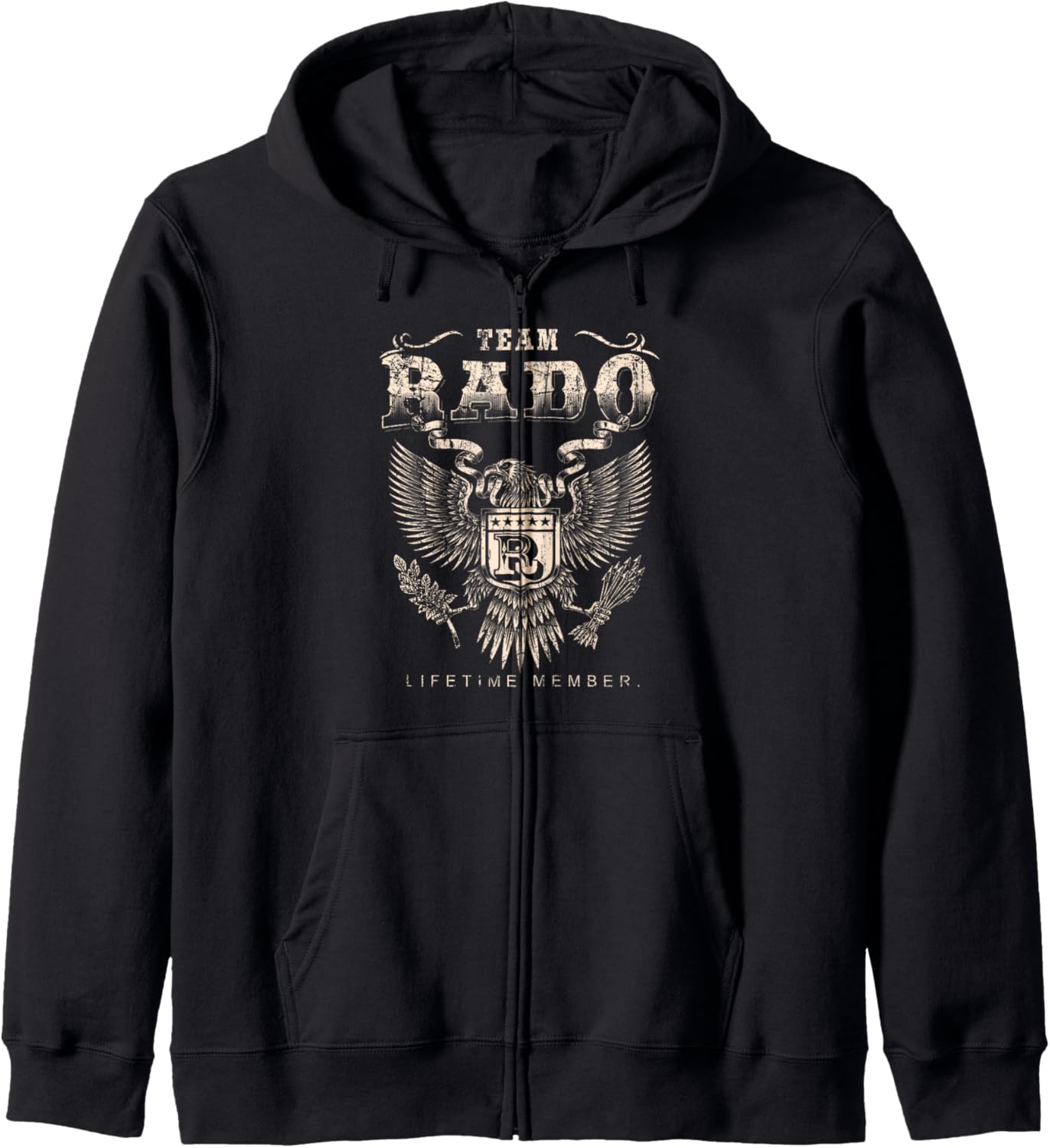 Team Rado Lifetime Member - Rado Name Zip Hoodie