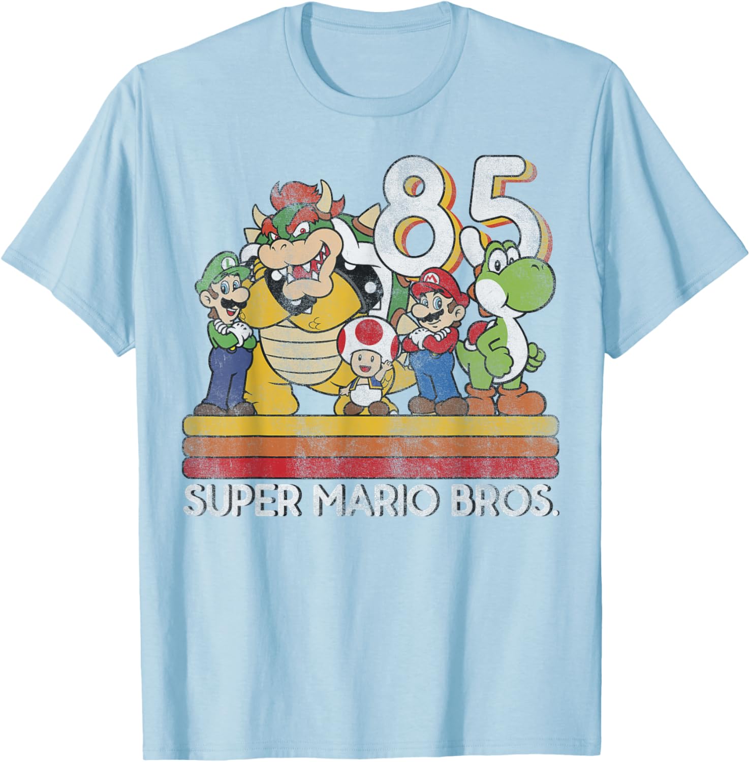 Nintendo Super Mario Retro Character Line-Up T-Shirt