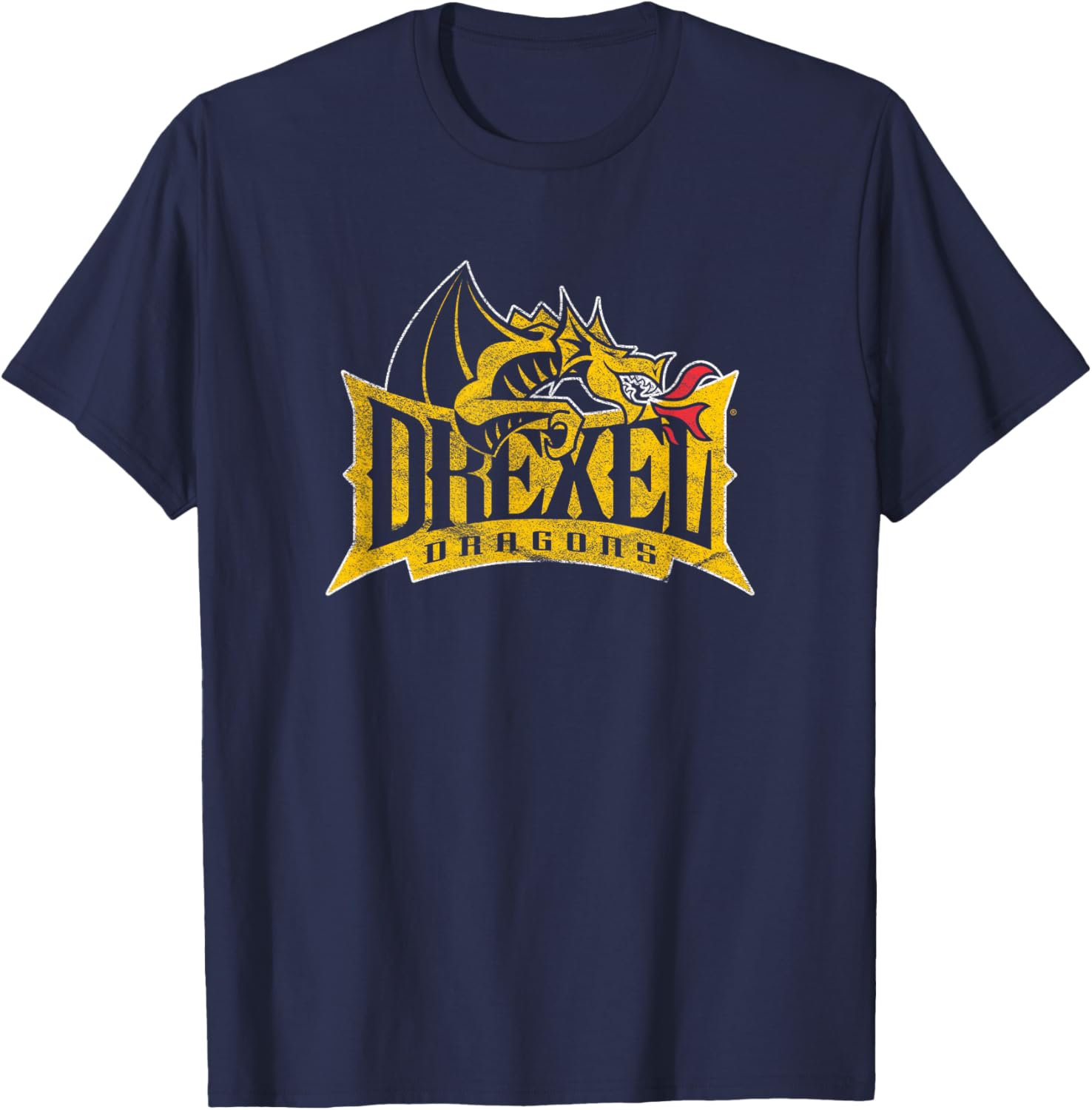 Drexel University Dragons Distressed Primary Logo T-Shirt