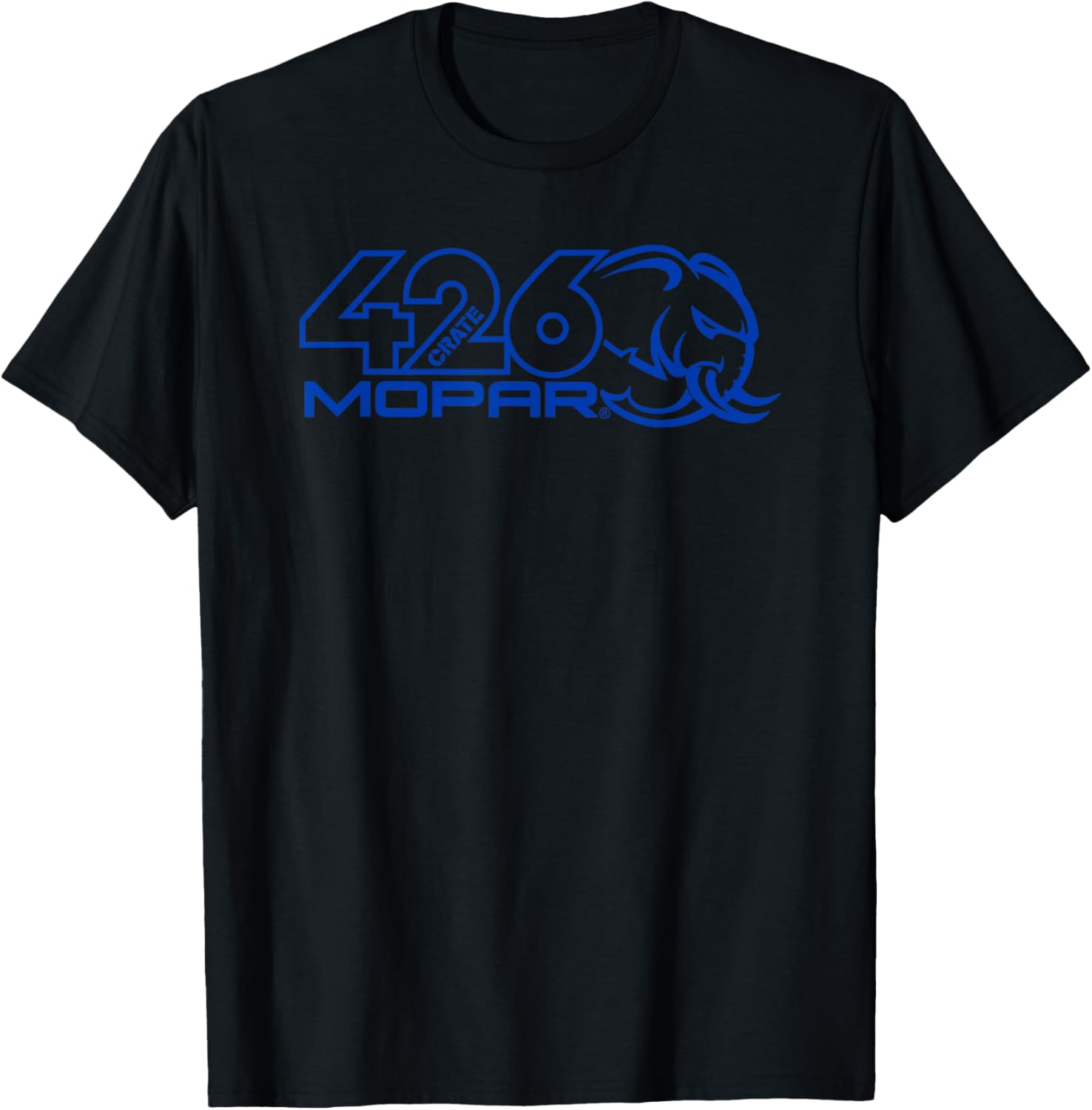 Mopar HEMI Engine Blue Hellephant Logo T-Shirt