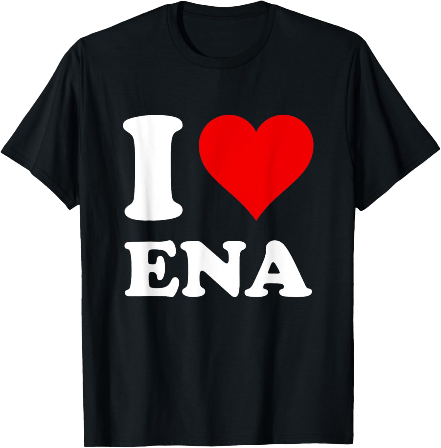 Red Heart I Love Ena T-Shirt