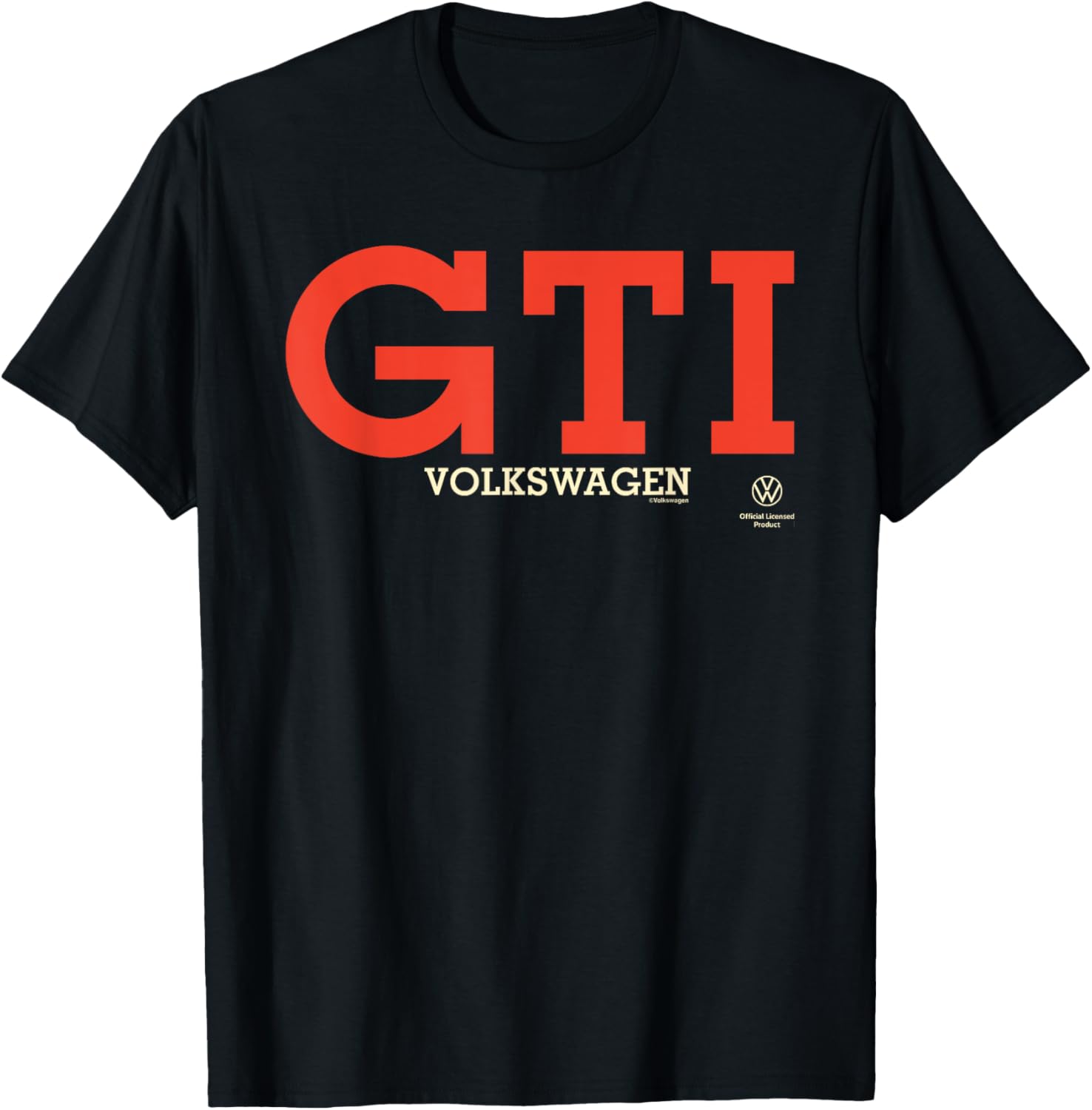 Volkswagen Golf GTI Retro Text T-Shirt