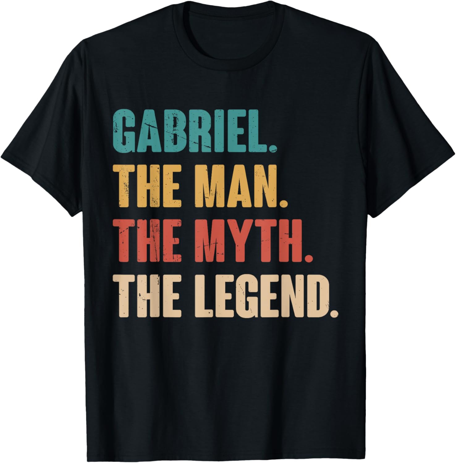 Gabriel The Man The Myth The Legend Retro Gift for Gabriel T-Shirt