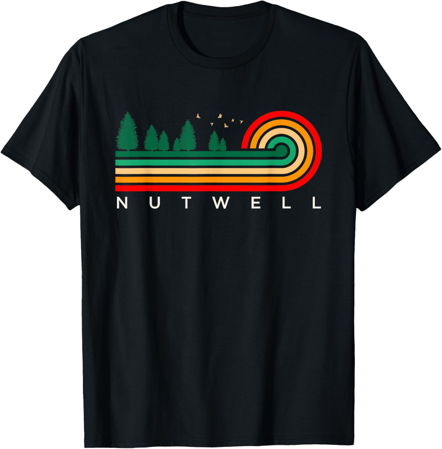 Evergreen Vintage Stripes Nutwell, Maryland T-Shirt