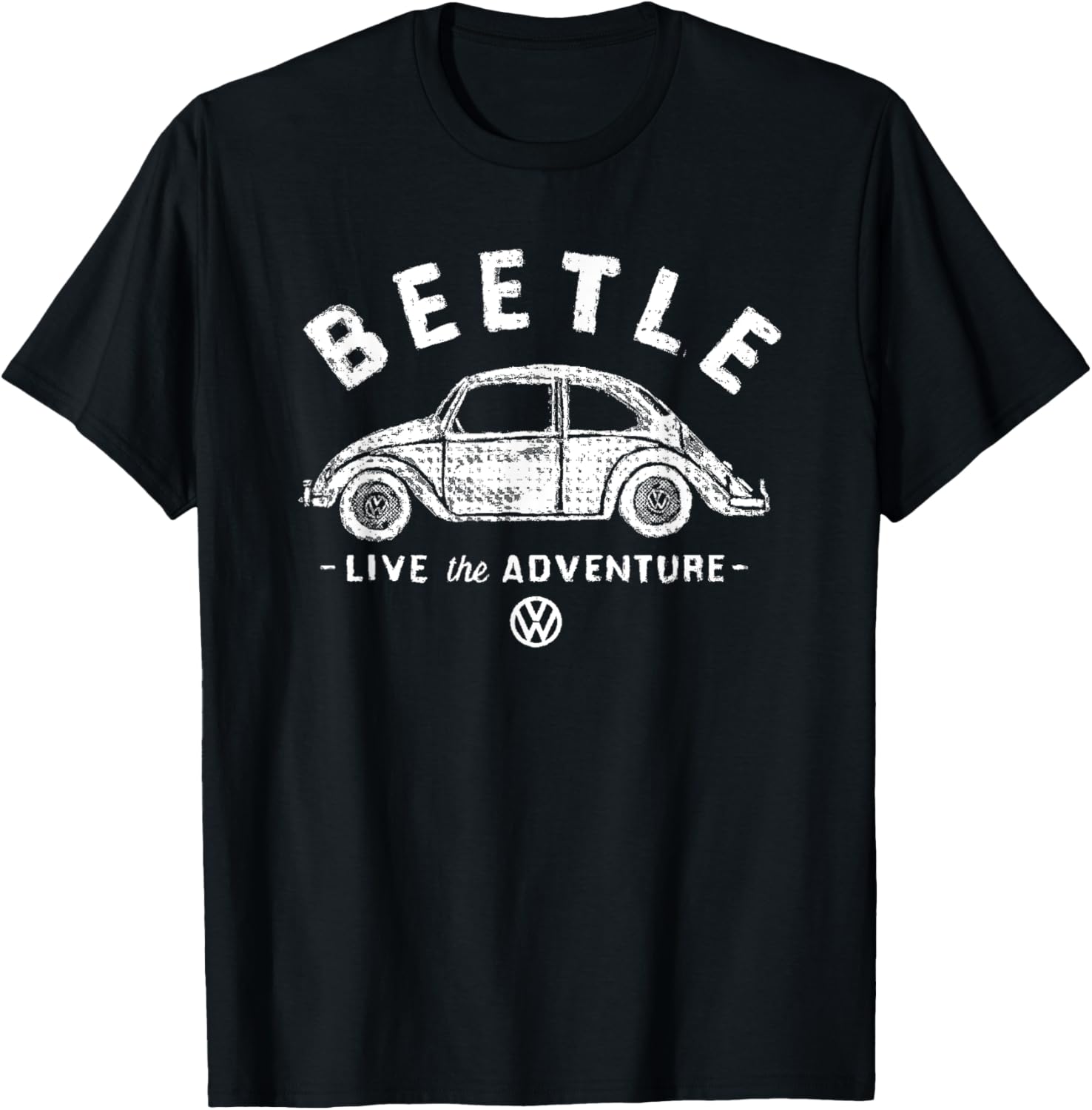 Volkswagen Beetle White Live The Adventure T-Shirt