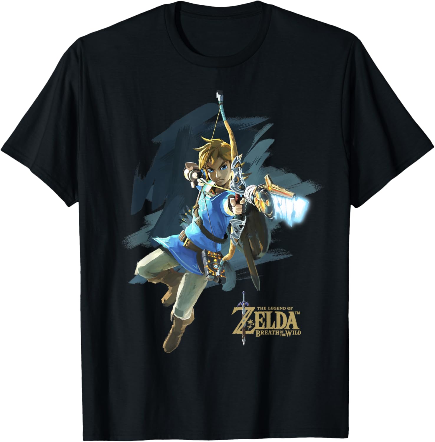 Legend Of Zelda Breath Of The Wild Link Archer Jump Shot C1 T-Shirt