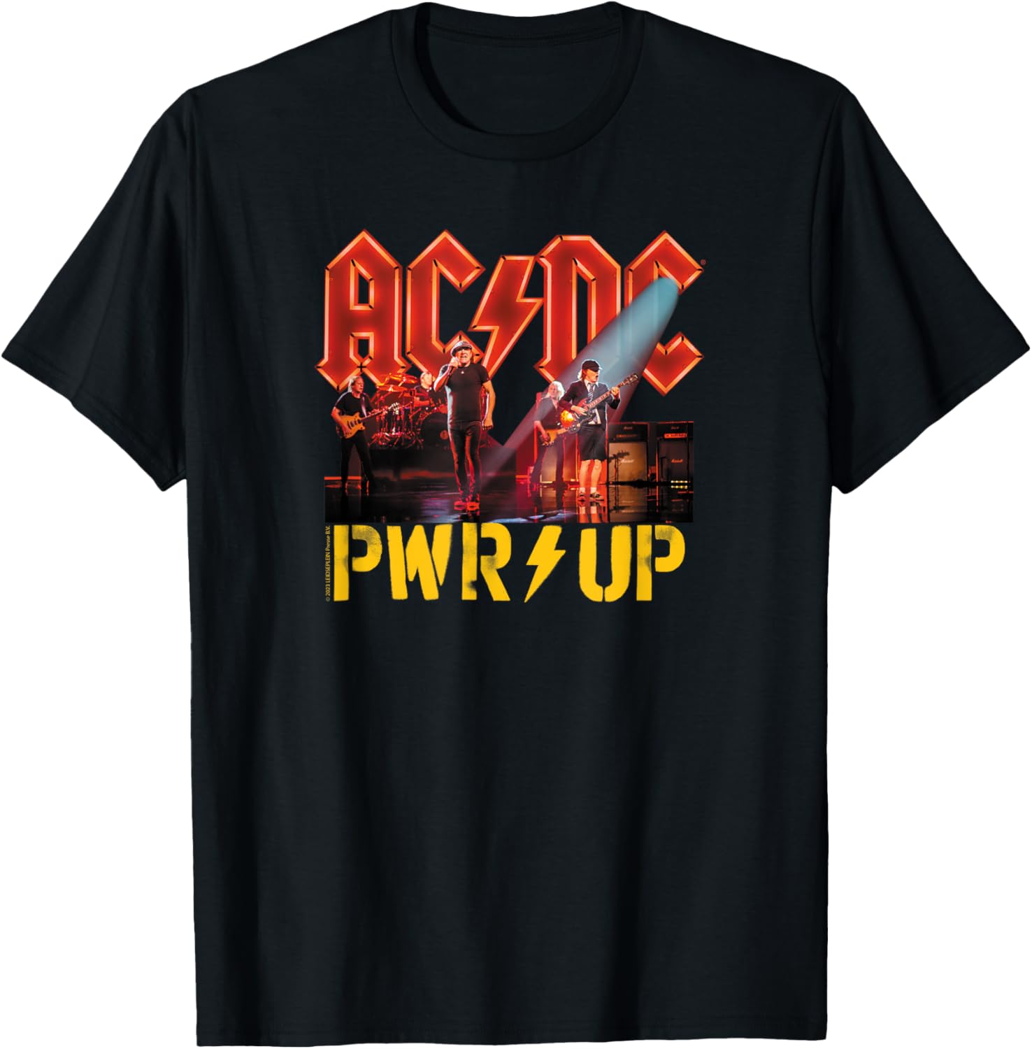 AC/DC Rock Music Band PWRUP Stage Lights T-Shirt